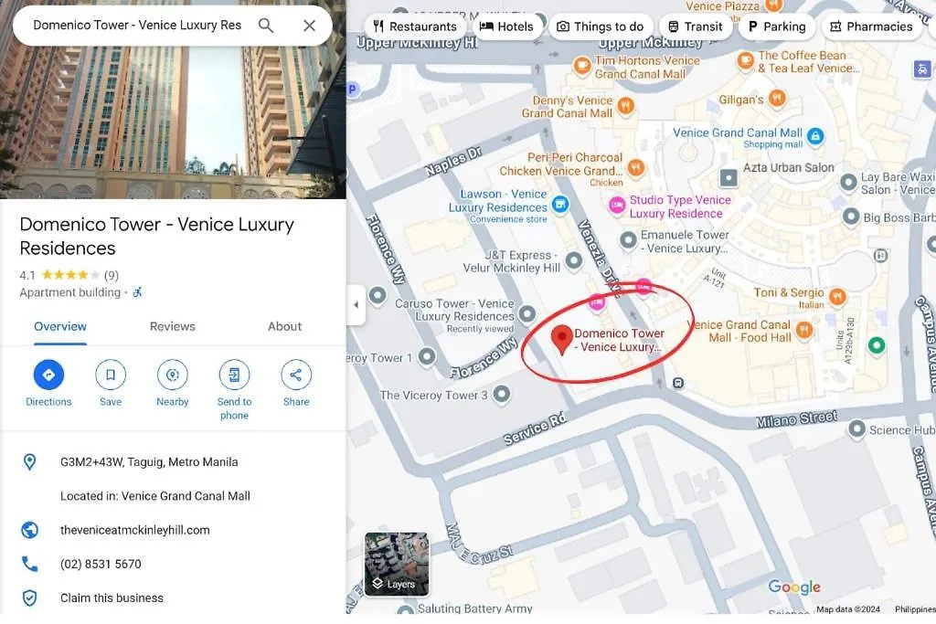 Luxurious Condo Beside Venice Mall #Vlrtd20E Manila Holiday home